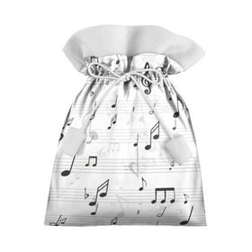 Подарочный 3D мешок с принтом ноты в Екатеринбурге, 100% полиэстер | Размер: 29*39 см | Тематика изображения на принте: музыка | ноты | струны