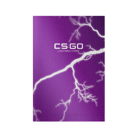 Обложка для паспорта матовая кожа с принтом cs:go - Lightning Strike Style 3D Full (Удар молнии) в Екатеринбурге, натуральная матовая кожа | размер 19,3 х 13,7 см; прозрачные пластиковые крепления | Тематика изображения на принте: cs | csgo | go | волны | город | градиент | дождь | желтый | камуфляж.север | кровь | кс | молния | паутина | розовый | тигр | узор | урбан