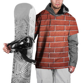 Накидка на куртку 3D с принтом Красный кирпич в Екатеринбурге, 100% полиэстер |  | Тематика изображения на принте: бетон | камень | кирпич | мощь | стена | строительство | стройка | цемент