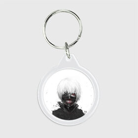 Брелок круглый с принтом Tokyo Ghoul в Екатеринбурге, пластик и полированная сталь | круглая форма, металлическое крепление в виде кольца | anime | ghoul | tokyo | tokyo ghoul | гуль