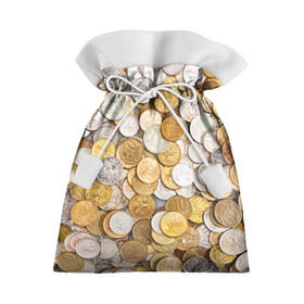 Подарочный 3D мешок с принтом Российские монетки в Екатеринбурге, 100% полиэстер | Размер: 29*39 см | money | валюта | деньги | копейка | лавэ | мелочёвка | мелочь | монетки | монеты | россия | рубль | филки