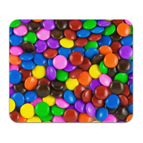 Коврик прямоугольный с принтом Цветные конфетки в Екатеринбурге, натуральный каучук | размер 230 х 185 мм; запечатка лицевой стороны | вкусняшки | драже | конфеты | лакомство | сладости | шоколад