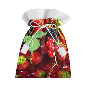 Подарочный 3D мешок с принтом Любимые ягоды в Екатеринбурге, 100% полиэстер | Размер: 29*39 см | Тематика изображения на принте: вкусно | голубика | дача | деревня | ежевика | зелень | клубника | малина | огород | полезно | сад | смородина | сок | фрукты | черника | шиповник | ягоды
