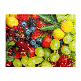 Обложка для студенческого билета с принтом Вкусные ягоды в Екатеринбурге, натуральная кожа | Размер: 11*8 см; Печать на всей внешней стороне | виноград | вкусно | голубика | дача | деревня | ежевика | клубника | малина | огород | полезно | рябина | сад | смородина | сок | фрукты | черника | ягоды