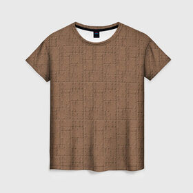 Женская футболка 3D с принтом Бронированная обшивка в Екатеринбурге, 100% полиэфир ( синтетическое хлопкоподобное полотно) | прямой крой, круглый вырез горловины, длина до линии бедер | броня | заклепки | защита | металл | текстура