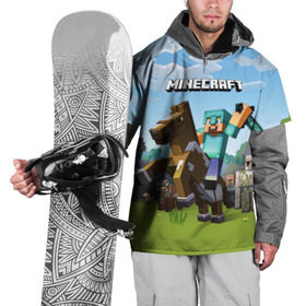 Накидка на куртку 3D с принтом Minecraft на коне в Екатеринбурге, 100% полиэстер |  | Тематика изображения на принте: game | minecraft | игры | маинкрафт | майн | майнкравт | майнкрафт