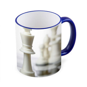 Кружка 3D с принтом Шахматы в Екатеринбурге, керамика | ёмкость 330 мл | Тематика изображения на принте: белая | черная | шахматы
