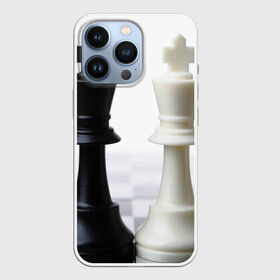 Чехол для iPhone 13 Pro с принтом Шахматы в Екатеринбурге,  |  | белая | черная | шахматы