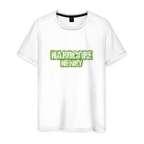 Мужская футболка хлопок с принтом Hardcore Henry в Екатеринбурге, 100% хлопок | прямой крой, круглый вырез горловины, длина до линии бедер, слегка спущенное плечо. | 