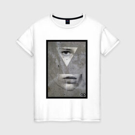 Женская футболка хлопок с принтом Wallface в Екатеринбурге, 100% хлопок | прямой крой, круглый вырез горловины, длина до линии бедер, слегка спущенное плечо | 