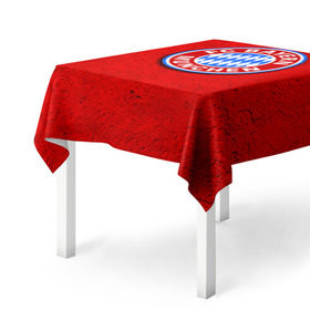 Скатерть 3D с принтом Бавария лого в Екатеринбурге, 100% полиэстер (ткань не мнется и не растягивается) | Размер: 150*150 см | bayern | munchen | бавария | мюнхен | фк | фк бавария | футбол