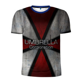 Мужская футболка 3D спортивная с принтом Umbrella corps в Екатеринбурге, 100% полиэстер с улучшенными характеристиками | приталенный силуэт, круглая горловина, широкие плечи, сужается к линии бедра | resident evil | вирус | зомби