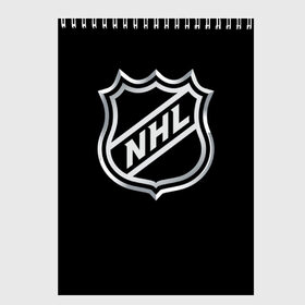 Скетчбук с принтом NHL в Екатеринбурге, 100% бумага
 | 48 листов, плотность листов — 100 г/м2, плотность картонной обложки — 250 г/м2. Листы скреплены сверху удобной пружинной спиралью | nhl | канада | спорт | хоккей | хоккейная лига