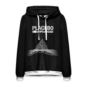 Мужская толстовка 3D с принтом Placebo в Екатеринбурге, 100% полиэстер | двухслойный капюшон со шнурком для регулировки, мягкие манжеты на рукавах и по низу толстовки, спереди карман-кенгуру с мягким внутренним слоем. | placebo | брайан молко | молко | плацебо | плейсибо | плэйсибо