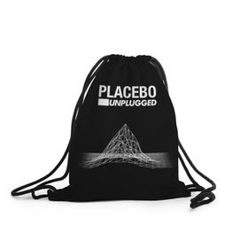 Рюкзак-мешок 3D с принтом Placebo в Екатеринбурге, 100% полиэстер | плотность ткани — 200 г/м2, размер — 35 х 45 см; лямки — толстые шнурки, застежка на шнуровке, без карманов и подкладки | placebo | брайан молко | молко | плацебо | плейсибо | плэйсибо