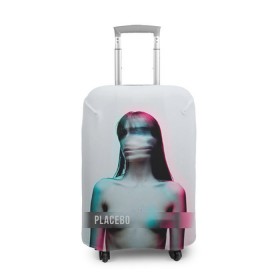 Чехол для чемодана 3D с принтом Placebo Meds в Екатеринбурге, 86% полиэфир, 14% спандекс | двустороннее нанесение принта, прорези для ручек и колес | Тематика изображения на принте: placebo | брайан молко | молко | плацебо | плейсибо | плэйсибо