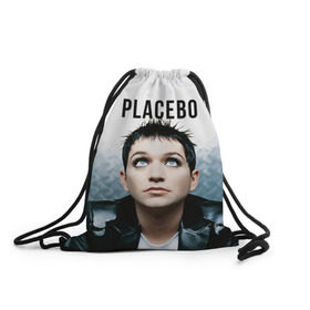 Рюкзак-мешок 3D с принтом Плацебо в Екатеринбурге, 100% полиэстер | плотность ткани — 200 г/м2, размер — 35 х 45 см; лямки — толстые шнурки, застежка на шнуровке, без карманов и подкладки | placebo | брайан молко | молко | плацебо | плейсибо | плэйсибо