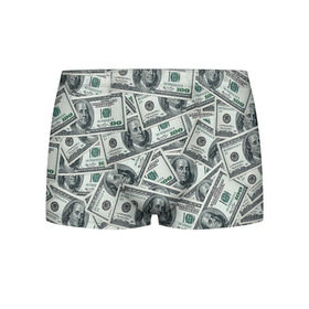 Мужские трусы 3D с принтом Банкноты в Екатеринбурге, 50% хлопок, 50% полиэстер | классическая посадка, на поясе мягкая тканевая резинка | dollars | swag | бабло | банкноты | деньги | доллары | кеш | сваг | свег | свэг