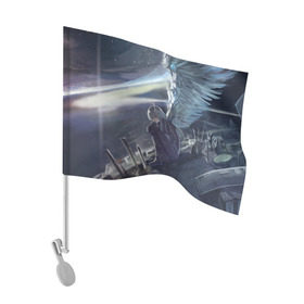 Флаг для автомобиля с принтом Wingless в Екатеринбурге, 100% полиэстер | Размер: 30*21 см | anime | girl | wings | девушка | крылья