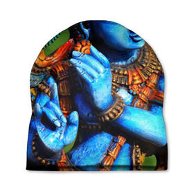 Шапка 3D с принтом Индия в Екатеринбурге, 100% полиэстер | универсальный размер, печать по всей поверхности изделия | богиня | индия | новая | хинди | цветная