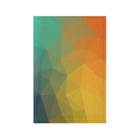 Обложка для паспорта матовая кожа с принтом LowPoly Gradient в Екатеринбурге, натуральная матовая кожа | размер 19,3 х 13,7 см; прозрачные пластиковые крепления | colors | gradient | lowpoly | poly | градиент | цвета