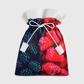 Подарочный 3D мешок с принтом Ягоды в Екатеринбурге, 100% полиэстер | Размер: 29*39 см | Тематика изображения на принте: клубника | красный | лето | природа | ягода