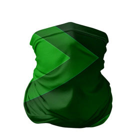 Бандана-труба 3D с принтом Зелёные стрелы в Екатеринбурге, 100% полиэстер, ткань с особыми свойствами — Activecool | плотность 150‒180 г/м2; хорошо тянется, но сохраняет форму | геометрия | зеленый | полосы
