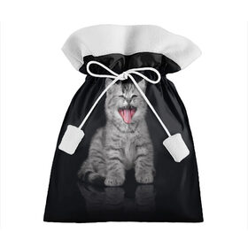 Подарочный 3D мешок с принтом Котёнок в Екатеринбурге, 100% полиэстер | Размер: 29*39 см | киса | киска | котёнок | котик | котяра | кошак | кошка | маленький | милый | мяу | няша | пушистый | сладкий | смешной | хороший