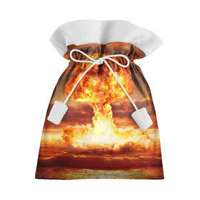 Подарочный 3D мешок с принтом Атомный взрыв в Екатеринбурге, 100% полиэстер | Размер: 29*39 см | Тематика изображения на принте: агрессия | атомный взрыв | водородная бомба | вспышка | гриб | огонь | пламя | ударная волна | уничтожение | урон | ядерный удар