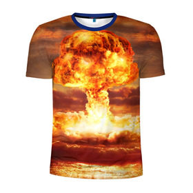 Мужская футболка 3D спортивная с принтом Атомный взрыв в Екатеринбурге, 100% полиэстер с улучшенными характеристиками | приталенный силуэт, круглая горловина, широкие плечи, сужается к линии бедра | агрессия | атомный взрыв | водородная бомба | вспышка | гриб | огонь | пламя | ударная волна | уничтожение | урон | ядерный удар