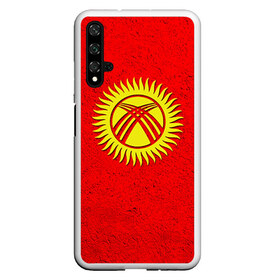 Чехол для Honor 20 с принтом Киргизия в Екатеринбурге, Силикон | Область печати: задняя сторона чехла, без боковых панелей | Тематика изображения на принте: киргиз | киргизия | киргизский | кыргызстан | национальный | нация | флаг | флаги