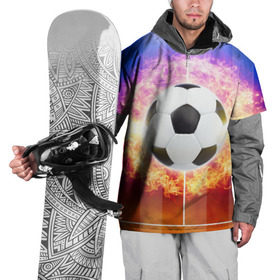 Накидка на куртку 3D с принтом Футбол - моя страсть в Екатеринбурге, 100% полиэстер |  | soccer | взрыв | газон | искры | лига чемпионов | любимая игра | моя жизнь | мяч | огонь | пламя | площадка | развлечение | рфпл | страсть | тренировка | увлечение | футбол | футбольное поле | хобби