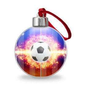 Ёлочный шар с принтом Футбол - моя страсть в Екатеринбурге, Пластик | Диаметр: 77 мм | soccer | взрыв | газон | искры | лига чемпионов | любимая игра | моя жизнь | мяч | огонь | пламя | площадка | развлечение | рфпл | страсть | тренировка | увлечение | футбол | футбольное поле | хобби