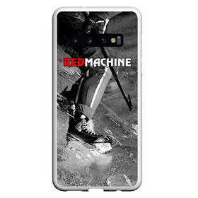 Чехол для Samsung Galaxy S10 с принтом Red maсhine в Екатеринбурге, Силикон | Область печати: задняя сторона чехла, без боковых панелей | red machine | красная машина | сборная россии | хоккей