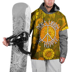Накидка на куртку 3D с принтом Хиппи 4 в Екатеринбурге, 100% полиэстер |  | Тематика изображения на принте: hippie | peace | пацифик | хиппи