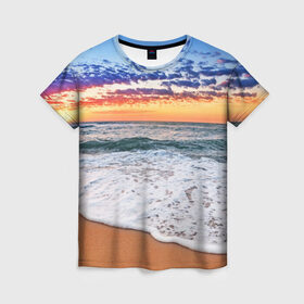 Женская футболка 3D с принтом Красивый закат в Екатеринбурге, 100% полиэфир ( синтетическое хлопкоподобное полотно) | прямой крой, круглый вырез горловины, длина до линии бедер | sunrise | sunset | волна | жара | закат | зной | красота | лето | море | океан | отдых | пена | песок | пляж | прибой | прилив | природа | рассвет | солнце
