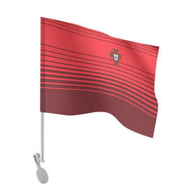 Флаг для автомобиля с принтом Сборная Португалии по футболу в Екатеринбурге, 100% полиэстер | Размер: 30*21 см | 2016 | euro | евро | европы | мира | португалия | чемпионат
