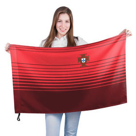 Флаг 3D с принтом Сборная Португалии по футболу в Екатеринбурге, 100% полиэстер | плотность ткани — 95 г/м2, размер — 67 х 109 см. Принт наносится с одной стороны | 2016 | euro | евро | европы | мира | португалия | чемпионат