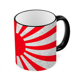Кружка 3D с принтом Япония в Екатеринбурге, керамика | ёмкость 330 мл | Тематика изображения на принте: country | japan | государство | страна | флаг | флаги | япония
