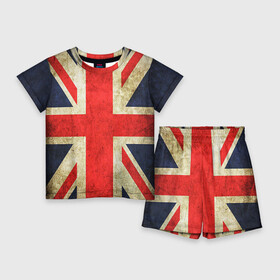 Детский костюм с шортами 3D с принтом Великобритания в Екатеринбурге,  |  | Тематика изображения на принте: great britain | the united kingdom of great britain | британия | великая британия | великобритания | государство | соединённое королевство | страна | флаг | флаги