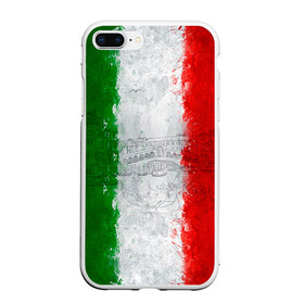 Чехол для iPhone 7Plus/8 Plus матовый с принтом Италия в Екатеринбурге, Силикон | Область печати: задняя сторона чехла, без боковых панелей | country | italy | государство | италия | страна | флаг | флаги