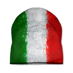 Шапка 3D с принтом Италия в Екатеринбурге, 100% полиэстер | универсальный размер, печать по всей поверхности изделия | Тематика изображения на принте: country | italy | государство | италия | страна | флаг | флаги