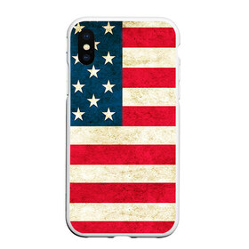 Чехол для iPhone XS Max матовый с принтом США в Екатеринбурге, Силикон | Область печати: задняя сторона чехла, без боковых панелей | Тематика изображения на принте: country | usa | америка | государство | соединённые штаты америки | страна | флаг | флаги | штаты