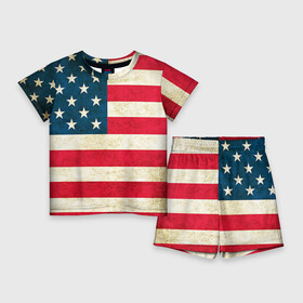 Детский костюм с шортами 3D с принтом США в Екатеринбурге,  |  | Тематика изображения на принте: country | usa | америка | государство | соединённые штаты америки | страна | флаг | флаги | штаты