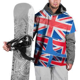 Накидка на куртку 3D с принтом Британские флаги в Екатеринбурге, 100% полиэстер |  | англия | британия | великобритания