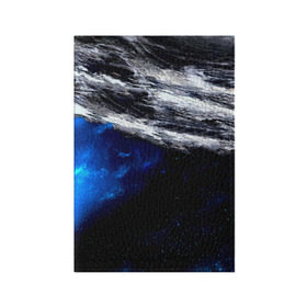 Обложка для паспорта матовая кожа с принтом Астероид в Екатеринбурге, натуральная матовая кожа | размер 19,3 х 13,7 см; прозрачные пластиковые крепления | Тематика изображения на принте: вселенная | галактика | звезды | планеты | туманность