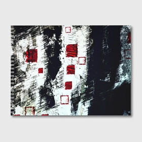 Альбом для рисования с принтом Штриховка в Екатеринбурге, 100% бумага
 | матовая бумага, плотность 200 мг. | абстракция | абстракция красок | брызги | краска | штрихи