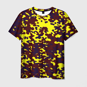 Мужская футболка 3D с принтом Полевой(пиксели) в Екатеринбурге, 100% полиэфир | прямой крой, круглый вырез горловины, длина до линии бедер | camo | камо | камуфляж | цветной | яркий
