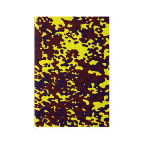 Обложка для паспорта матовая кожа с принтом Полевой(пиксели) в Екатеринбурге, натуральная матовая кожа | размер 19,3 х 13,7 см; прозрачные пластиковые крепления | camo | камо | камуфляж | цветной | яркий