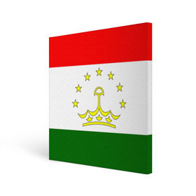 Холст квадратный с принтом Таджикистан в Екатеринбурге, 100% ПВХ |  | нации | страна | флаг